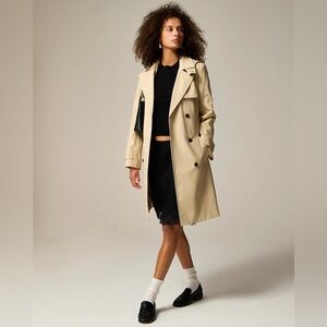 J. Crew Beige Double-Breasted Trench Coat